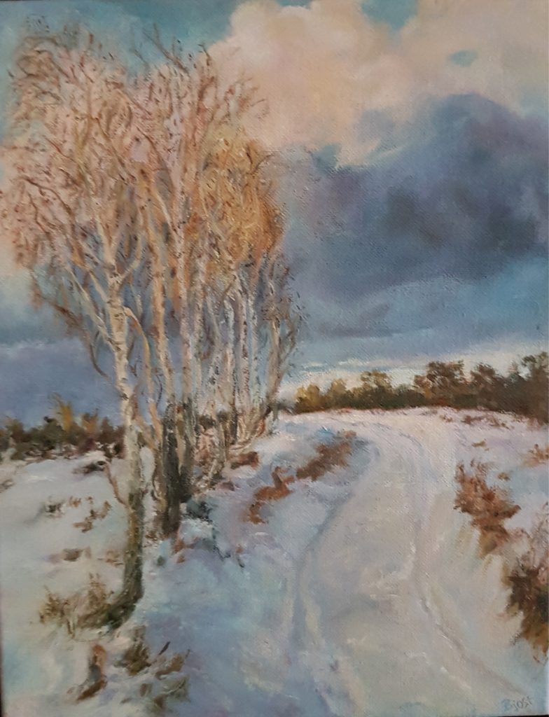 Barbara Jost art landscapes snow master copy